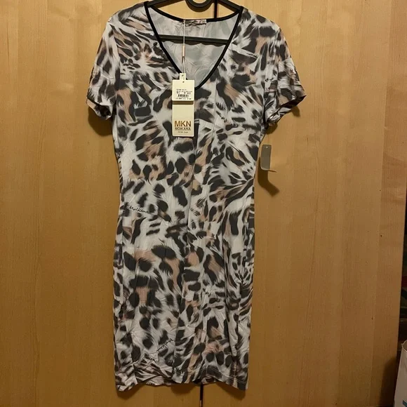 t shirt dress beach cover up Letter Graphic Round Neck Short Sleeve Mini Tee Dress – OB Fashions